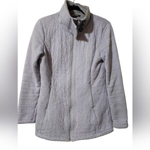 The North Face Women's Light Gray Quilted Puffer Jacket. Size M.